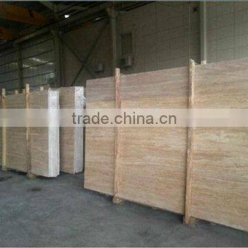 Classic Light Travertine and Mable Type Yellow Travertine Tiles Quality Choice