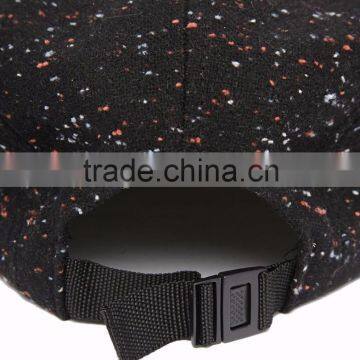 100% Wool Custom Embroidered 5 Panel Snapback Hats Wholesale photo-3