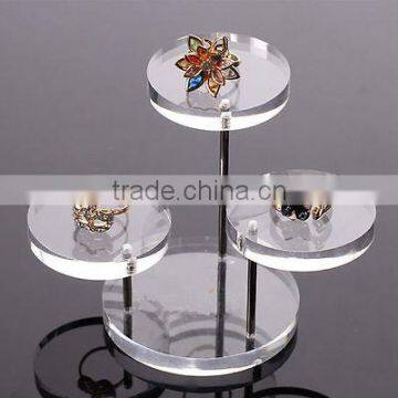 Fine Jewelry Display Acrylic Round Table Case Stand Holder