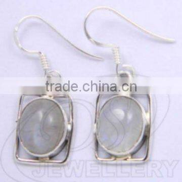 Stock 925 Silver earrings sterling silver earrings moonstone earrings