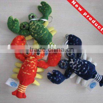 stuffed lobster plush keyring