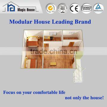 Эстетичный внешний вид панели из пенополистирола с заполнителем для сборного дома с двумя спальнями photo-2