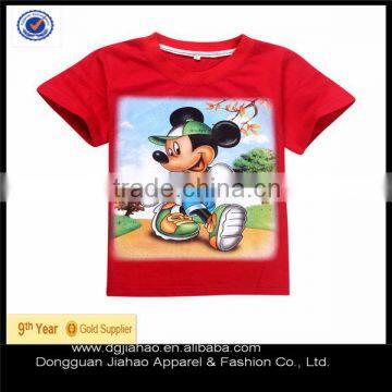 2014 new fashion 100%cotton printed mickey-mouse latest shirt designs for boys