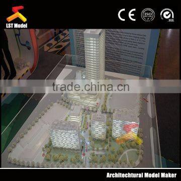 3d rendering architectural scale models with big scale landscape