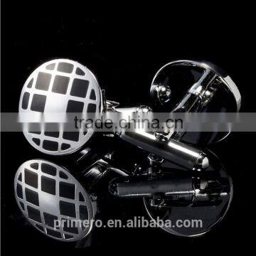 PRIMERO 2015 Fashion Jewelry Acute Fashion Custom Cufflinks New Plating Round Enamel Cufflinks Men's Formal Wear Cufflinks photo-2