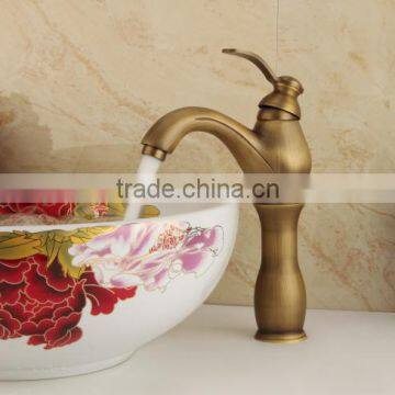 brushed nickel brass bathtub waterfall basin faucet