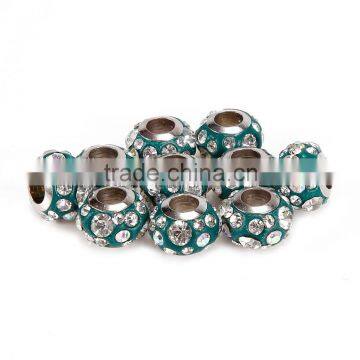 Hot Selling Rhinestone 10 pcs Emerald Color Style #1 Glass Beads Loose Beads