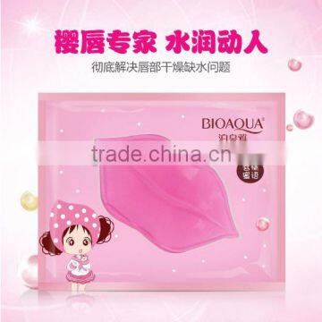 Bioaoqua whitening lip mask collagen crystal lip care for sexy women