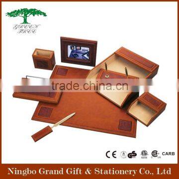 Multifunctional High Quality PU Leather Office Desk Set photo-4
