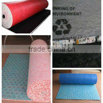 most popular industrial felt carpet underlay padding