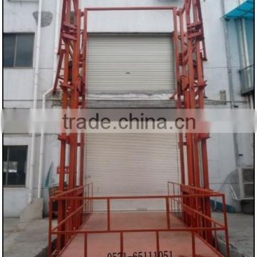 2015 hot sale CE lead rail cargo lift vertical cargo platform lift China