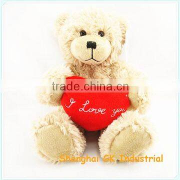 28cm sitting height valentine red heart bear