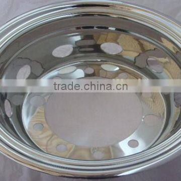 22.5 Inch Rear Stainless Steel Enjoliveur Camion for Truck/bus