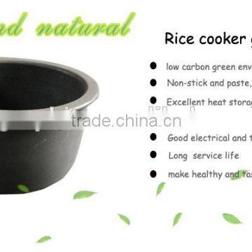 Excellent heat storage graphite inner pot for electric rice cooker