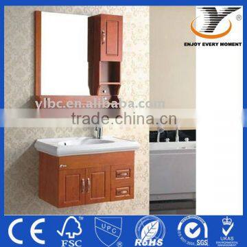 Modern Hanging Oak Bathroom Cabinet Wall Mounted Bathroom Cabinet