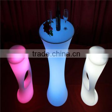 outdoor waterproof led table furniture led illuminated furniture bar table