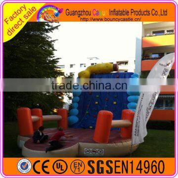 Customized inflatable rock climbing wall with factory price