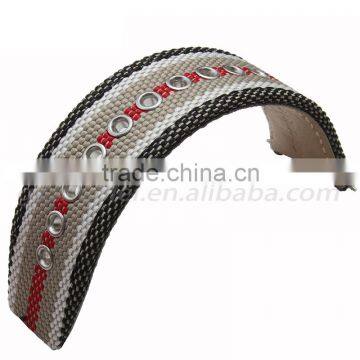 China Wholesale Custom Fashion Customize Logo Printing Nato Nylon Watchband 22mm photo-5