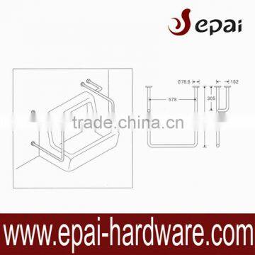 Stainless steel toilet handrails for the elderly