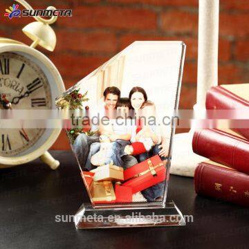 Sunmeta directly sublimation decoration photo crystal, crystal trophy for wedding gifts BSJ-11