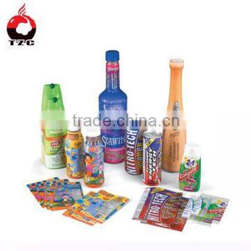 plastic pakaging laminating pack shrink film for bottle