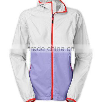 Waterproof lightweight foldable nylon jacket women