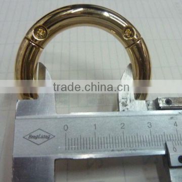 spring gate hinged ring for bag