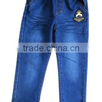 latest fashion smart kids elastic jeans cheap baby girl denim pants