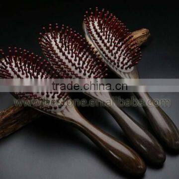 High Class Head Scalp Massage Hair Brush Wood photo-3