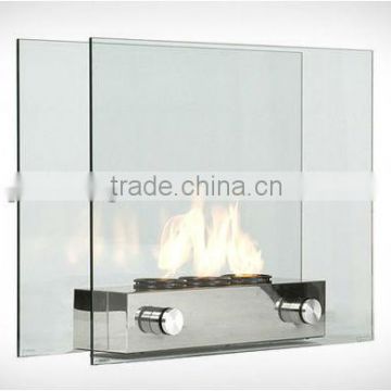 Ceramic fireplace glass