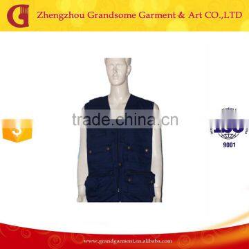 Durable Multi-pockets Gilet and Fish Vest with Zippers Chinese Supplier