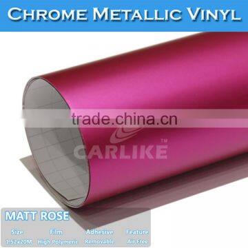 CARLIKE Colored Metallic Matt Chrome Vinyl Film Car Body Wrap Quality Choice photo-5
