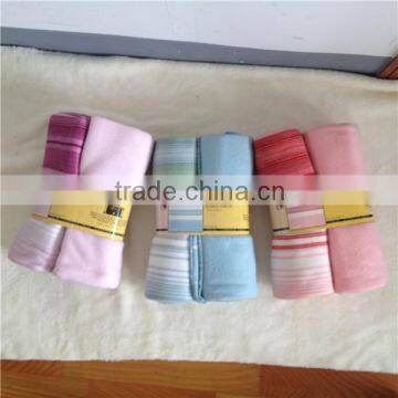 High quality 2 layer polar fleece throw 100%polyester factory directly