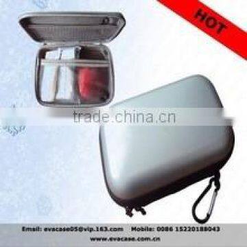 Silver Waterproof PU Case for Digital Camera and Accessories photo-2