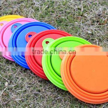 A-bomb New Food Grade Eco-friendly Food Grade Folding Colorful Silicone Pet Dog Bowl For Travel photo-4