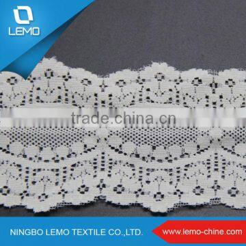 Multicolor tricot cotton lace trim patterns of lace evening dress