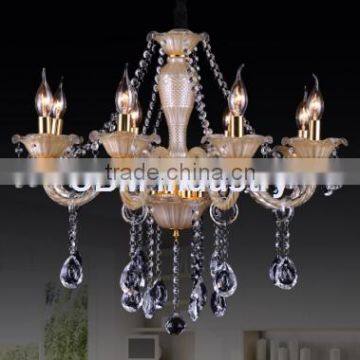 Modern rectangular crystal chandelier