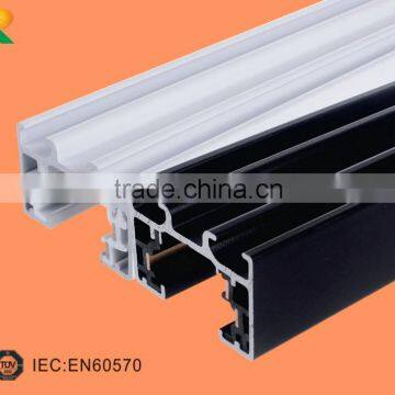 led light 3 wires track rail aluminum track light fixture of ceiling