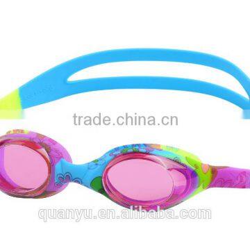 New style colourful Special Printing cute Swimming Goggles for Junior