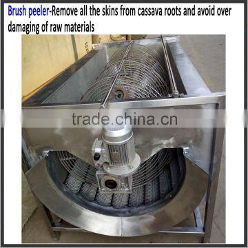 1000kg/h capacity 304 stainless steel professional cassava processing machinery/cassava skin peeling machine