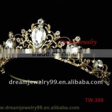 High quality gold bride wedding tiaras and crown