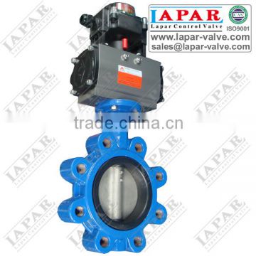 Pneumatic Control Butterfly Valve LUG Wafer Flange Type