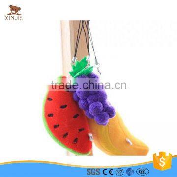 custom small plush fruit shape keychain toy                        
                                                                                Supplier's Choice