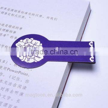 custom popular folding magnetic bookmarks for souvenir