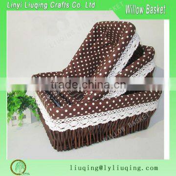 Handmade hot new products willow storage basket for hot sale