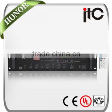 ITC TI-60U Series 60W 120W 240W Optional Having Alarm Function Multi Zone Amplifier with USB Port