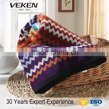 VEKEN Home Textile Yarn Dyed Wholesale Large 100% Cotton Beach Towel photo-3