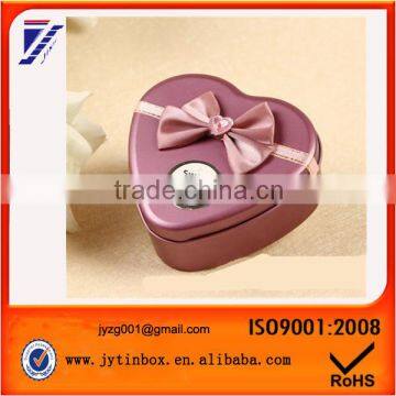 Tin can tin case supplier Wholesale tin box manufacture recyclable feature heart shaped metal gift tin box