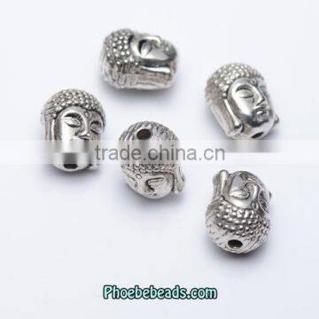 Wholesale Small Tibetan Silver Buddha Charms Beads For Making Jewelry PB-BC047