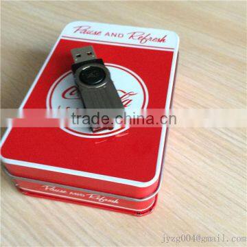 factory directly custom usb gift tin box/usb gift tin box/usb tin box